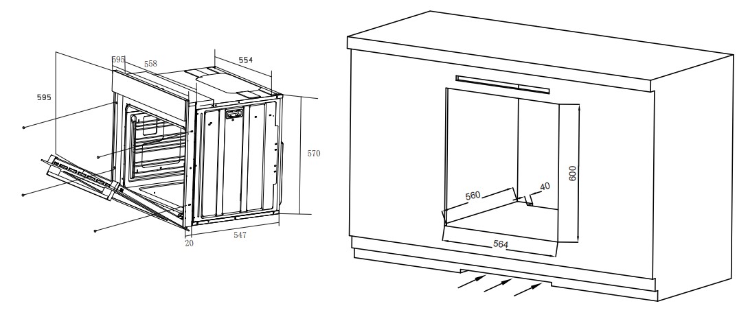 9155740 Электрический духовой шкаф Candy COXT12LATBB черный STDN-0049629 - Вид №8