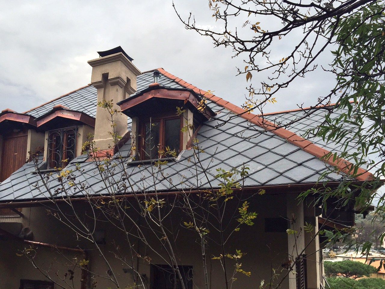 Сланцевая черепица B&B Rivestimenti Naturali TOULA 40X40 ARCH-00047397 - Вид №2