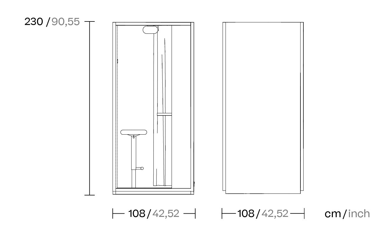 Одноместная акустическая офисная кабина со встроенным освещением Kettal Kall ARCH-00085726 - Вид №15