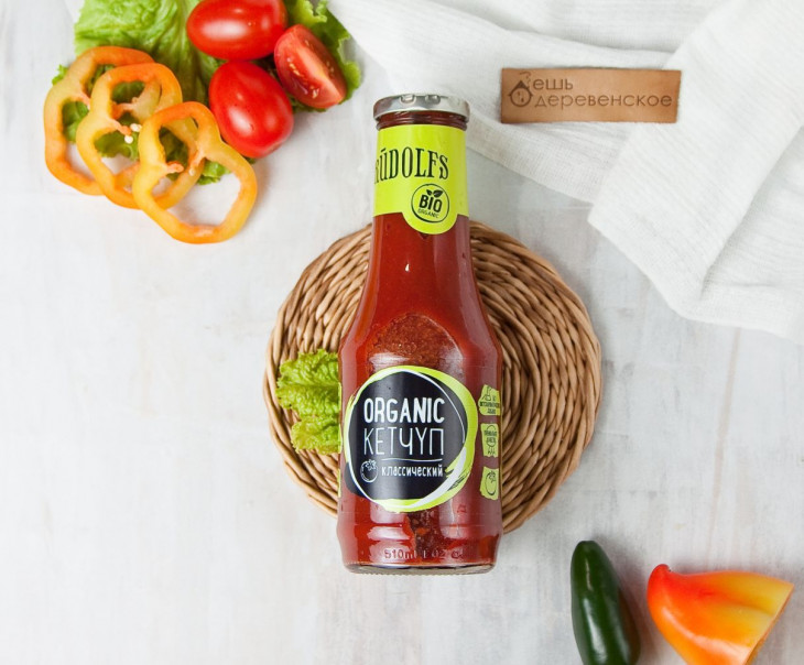 6828 Кетчуп "Organic" томатный классический Вкусляндия 