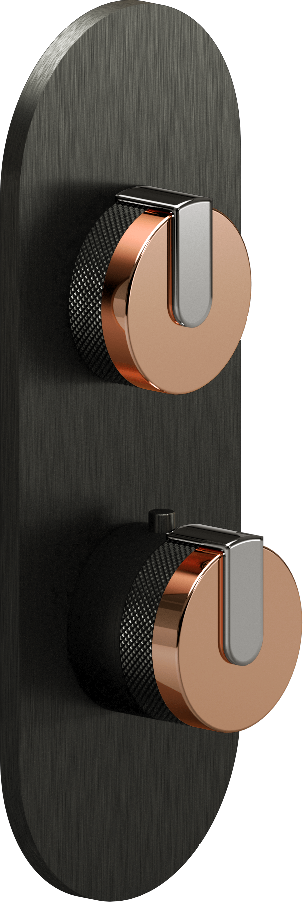 E-8026-R1RGE0-L1PC-BOX-T Планка M-Series с 2 ручками - Внешняя часть GRAFF MOD+