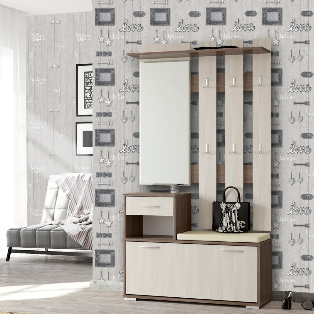 Обои бумажные Стори серые 0.53 м 4410 Santreyd STLM-2024826 - Вид №3