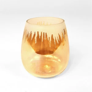 Подсвечник стеклянный золотистый большой 15 см ENJOYME  253070 Золото