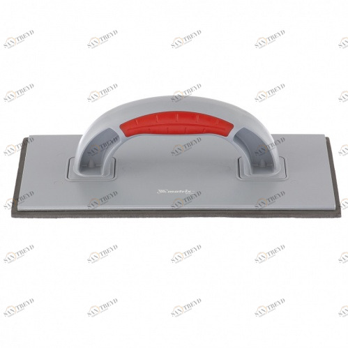 Терка пластмассовая MATRIX резиновое покрытие 4мм 270x130мм двухкомпонентная ручка 12397