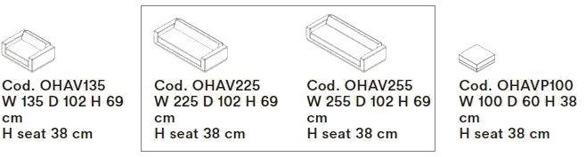 Tacchini Диван-кровать из ткани Havana sun-id-1434235 - Вид №6