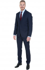 64115 Костюм мужской slim fit  blue El-Risto  Одежда для охранных структур  размер 46/170