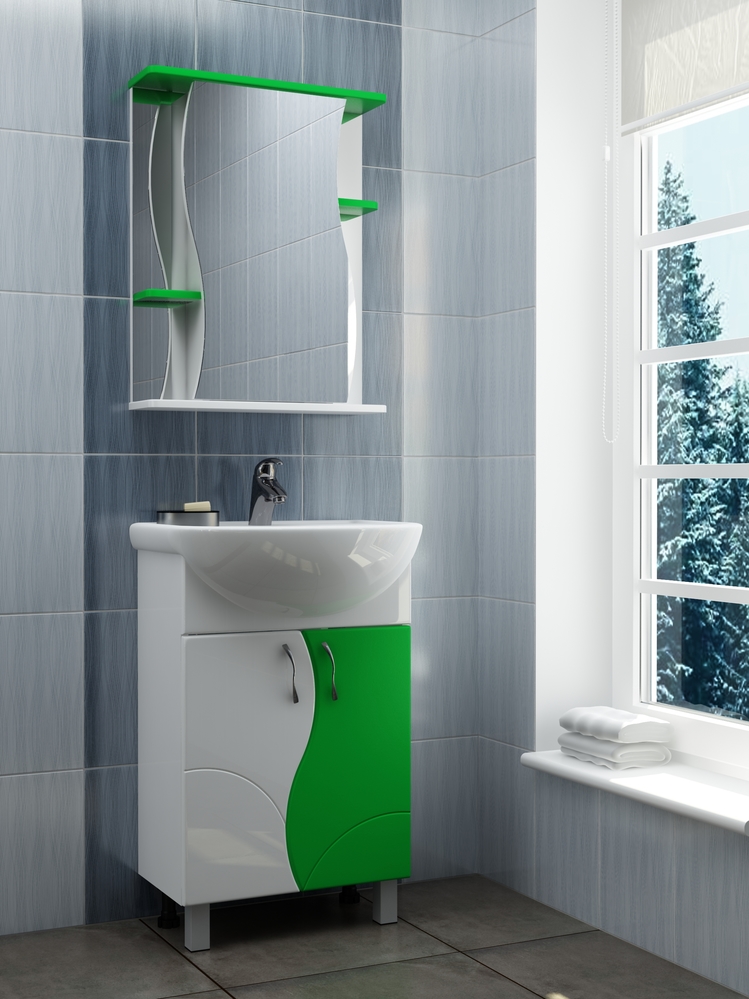 Тумба с раковиной Alessandro 4-550 синий (Уют)550⨉280⨉830 мм синий Santreyd sun-id-664502 - Вид №4