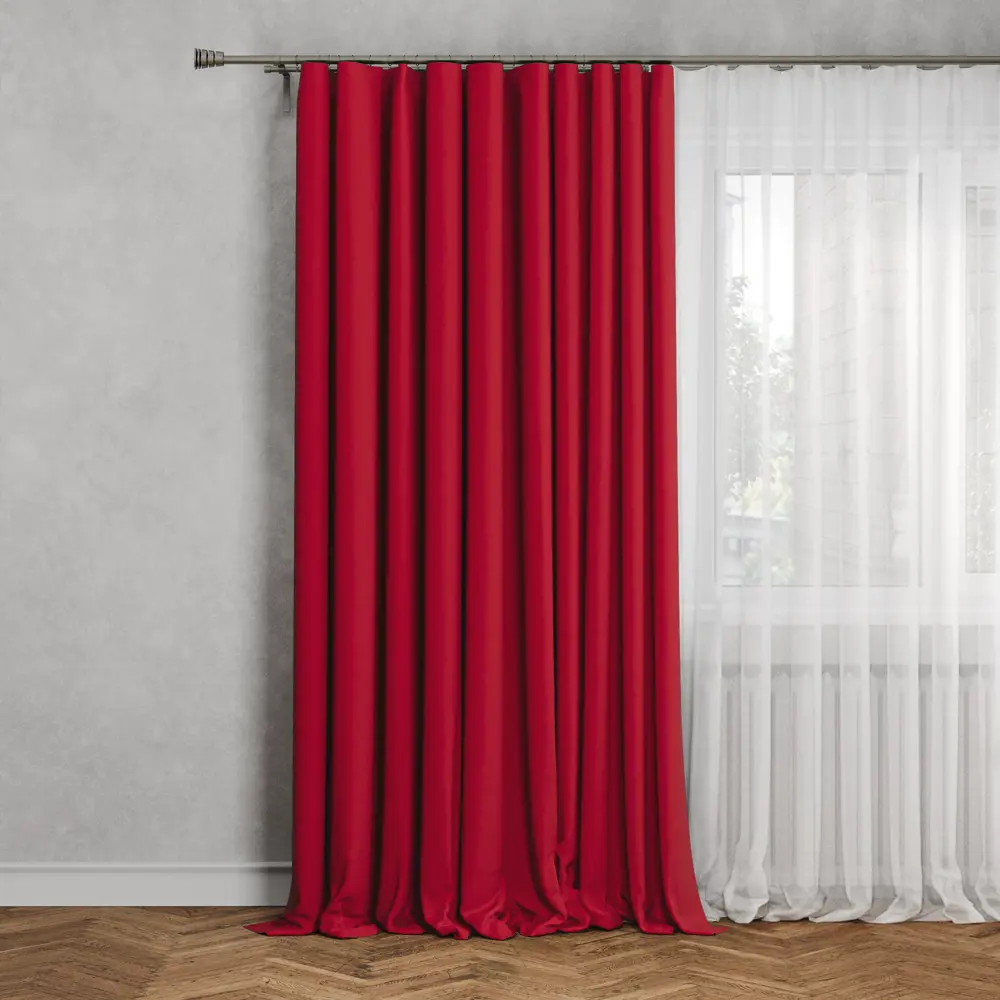 INSPIRE Pharell - Готовая штора с экосертификатом, красный Carmen 140×280 см 82679684