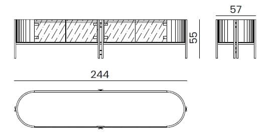 Деревянный шкаф с распашными дверями Bizzotto Italia Atmosphera ARCH-00129430 - Вид №3