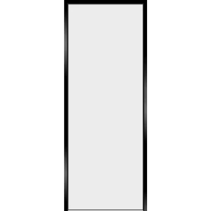 Дверь межкомнатная глухая Invisible Opt 70x200 см левая алюминий цвет белый с черной кромкой 89439055 STLM-2145726