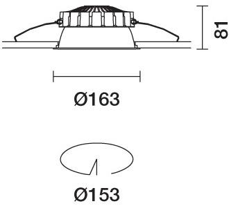 iGuzzini Встраиваемый точечный светильник из литого алюминия для подвесных потолков Easy sun-id-1424215 - Вид №2