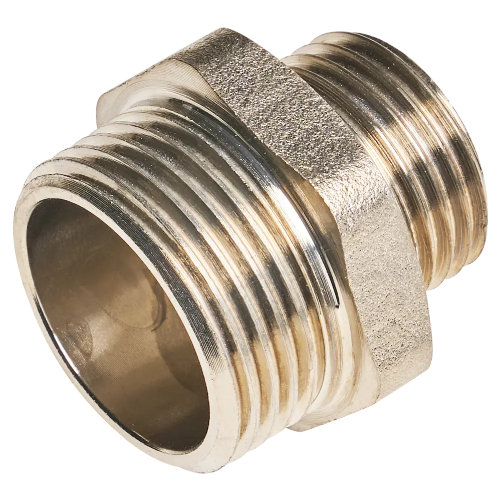 Ниппель переходной MONLID 3/4"x1/2" НР мм никелированная латунь STLM-2169920 - Вид №1