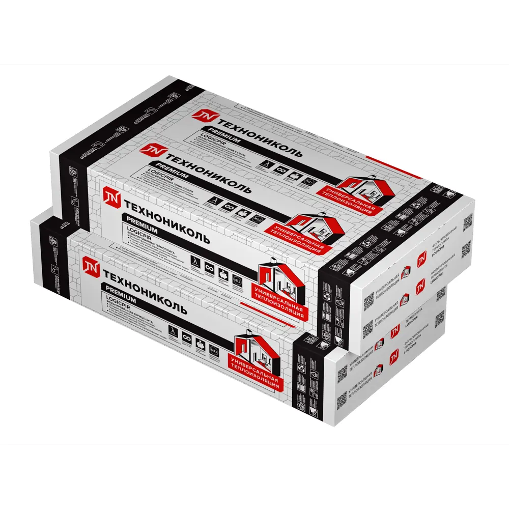 PIR плита 30 мм Технониколь Logicpir 600x1200 мм 0.72 м² STLM-2008942 - Вид №3