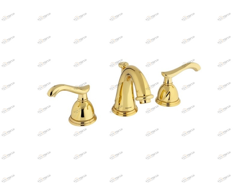 051001.000.62 Набор для раковины с тремя отверстиями Сатин никель Mestre Oman