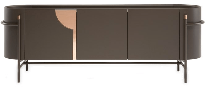 Natuzzi Комод из фанерованной древесины с распашными дверцами Orfeo sun-id-1443369 - Вид №2