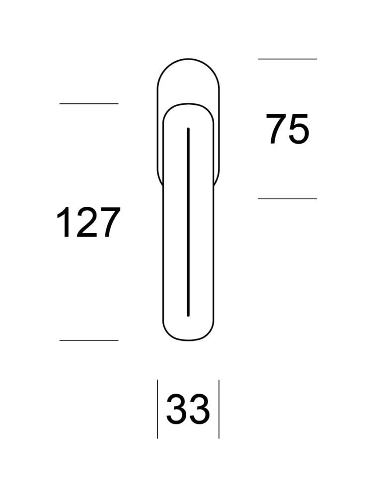 Латунная оконная ручка на розетке Ento Sakura ARCH-00080076 - Вид №1