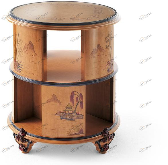 OAK Круглый деревянный журнальный столик Galleria sun-id-1402615