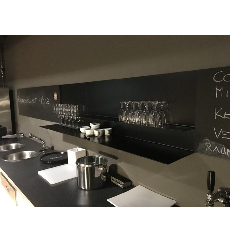 FROST Полка 4023 15x30x60cм » чёрная Алюминий Черный U4023-B  - Вид №4