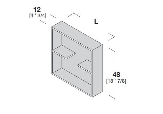 Полка для ванной комнаты Corian® Rexa уникальный ARCH-00048008 - Вид №1