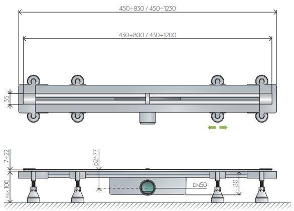 OMP Душевой лоток вровень с полом  983  - Вид №6