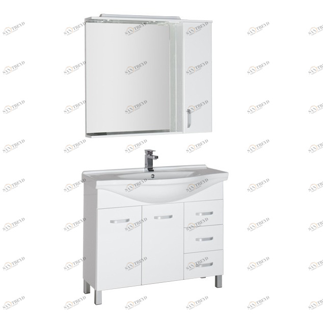 Комплект мебели Aquanet Глория 100 белый ВИКТОРИЯ 00179492