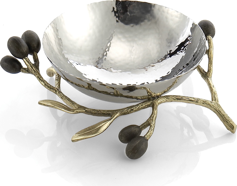 10542140 Michael Aram Чаша Michael Aram Золотая оливковая ветвь 16,5см Сталь нержавеющая 