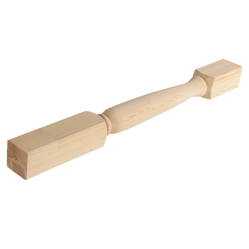 Столб лестничный сращенный хвоя сорт Экстра Амфора 100x100x1100 мм Santreyd STLM-2155382 - Вид №4