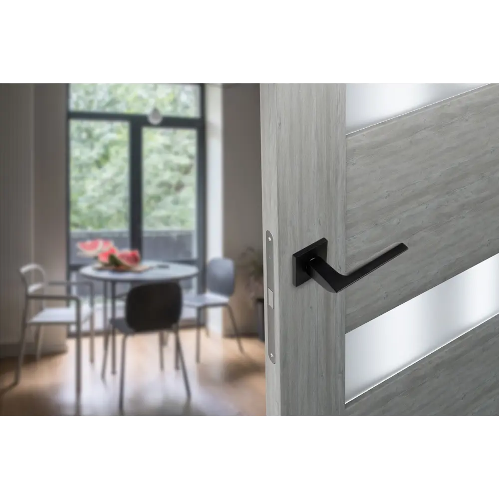 Дверные ручки EDSON EDS-121H-Q2 в элегантном черном исполнении 85170396 STLM-0059392 - Вид №7