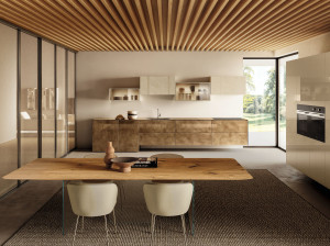 Линейная секционная кухня