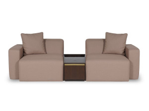 Модульный линейный диван из ткани