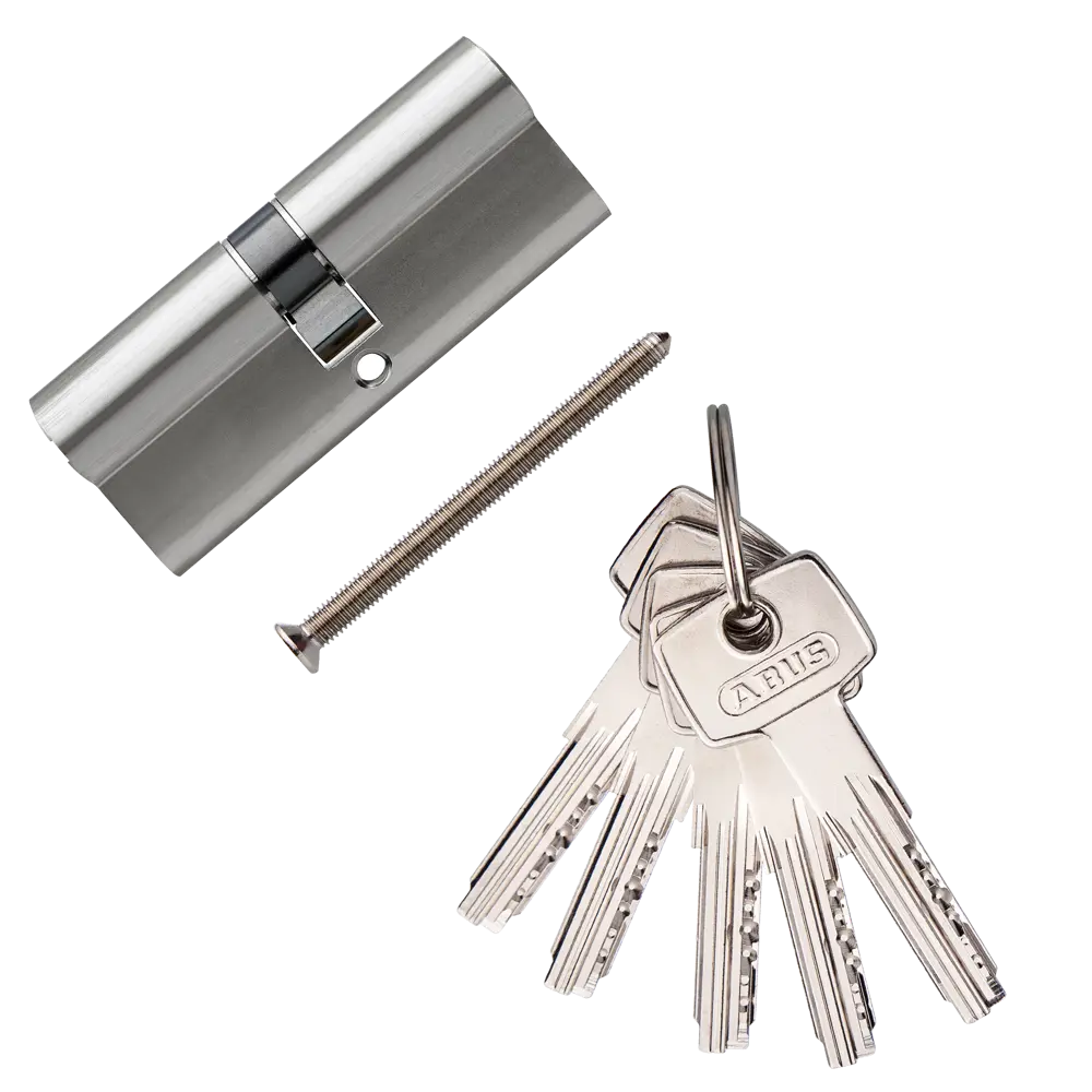 Цилиндр Abus 40х40 мм, ключ/ключ, цвет никель 82389974 STLM-2185406 D6 - Вид №1