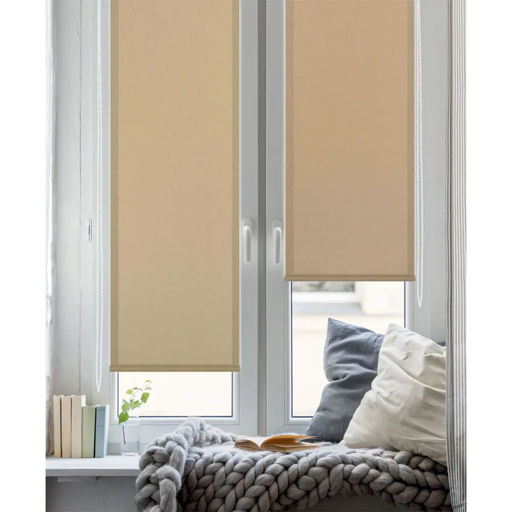 Штора рулонная Stars 70x160 см светло-коричневая GARDEN STLM-2038645 - Вид №4