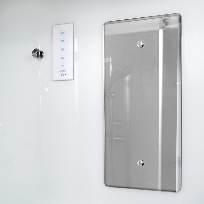 ЕМ1590 N LED с гм. Душевая кабина DETO Серия EM D119 S LED - Вид №12