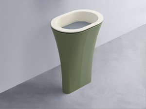 AMLA65-TL+AMPILO-BR+AMCOLO-AG Раковина Amedeo Ovale отдельностоящая cielo Enjoy + Amedeo