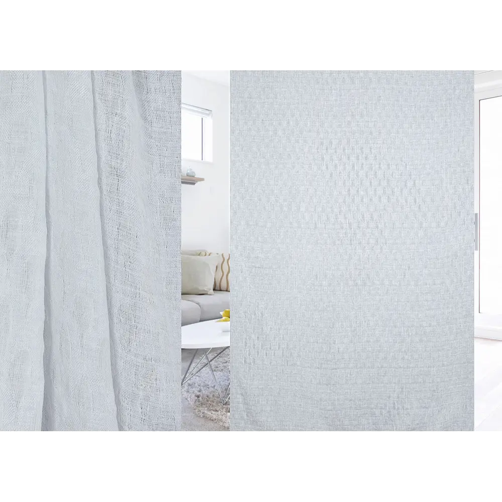 Тюль на ленте «Кубик» 250x260 см фактура цвет белый ТОРГОВЫЙ ДОМ ТЕКСТИЛЬ STLM-2041530 - Вид №2