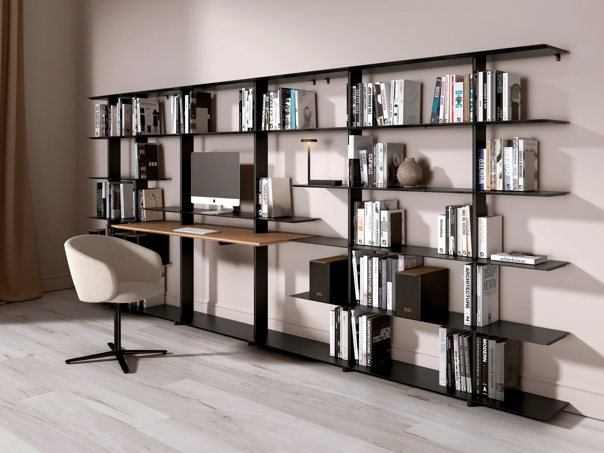 Книжный шкаф с письменным столом Systemtronic ARCH-00138003