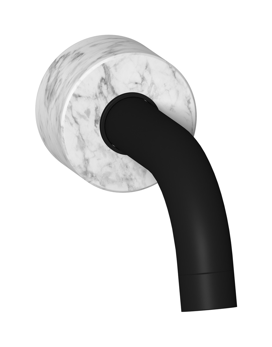 Настенный излив WE ARE IB mr320np_1 Matt Black Marmo