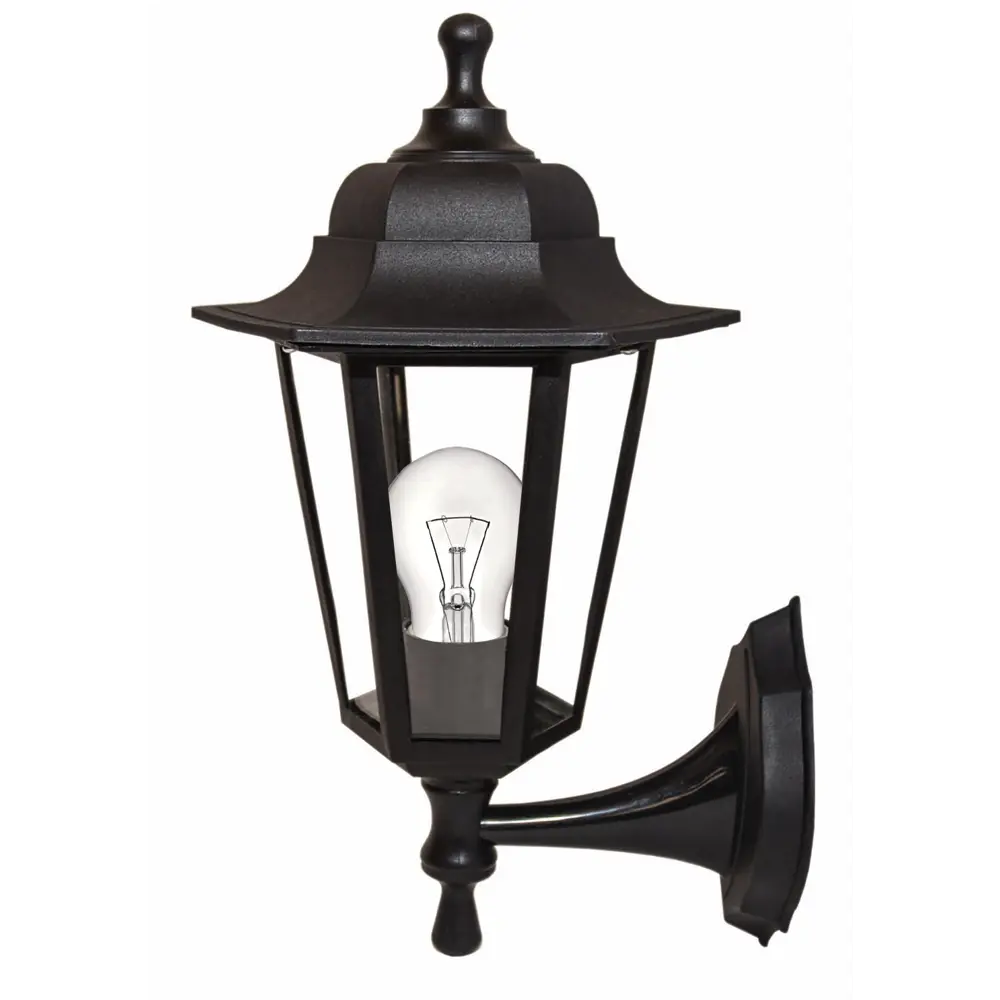 Светильник уличный настенный 6 граней цвет чёрный APEYRON STLM-2061832 - Вид №2