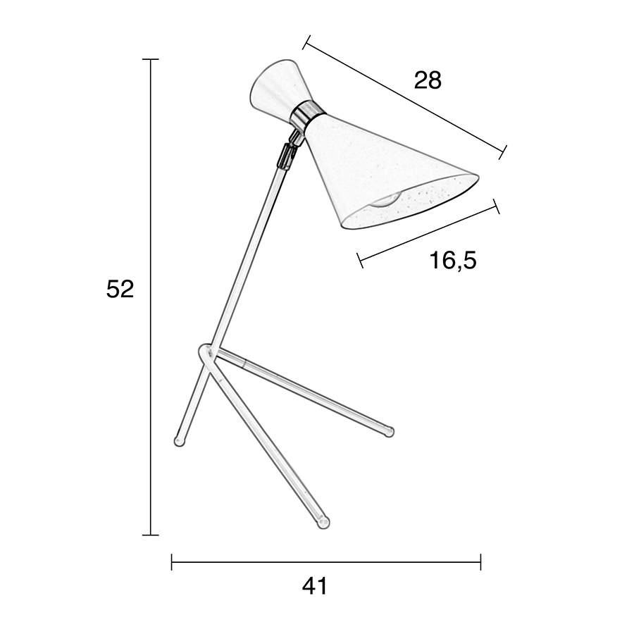 Лампа настольная Shady, серая Zuiver 5200046 - Вид №6