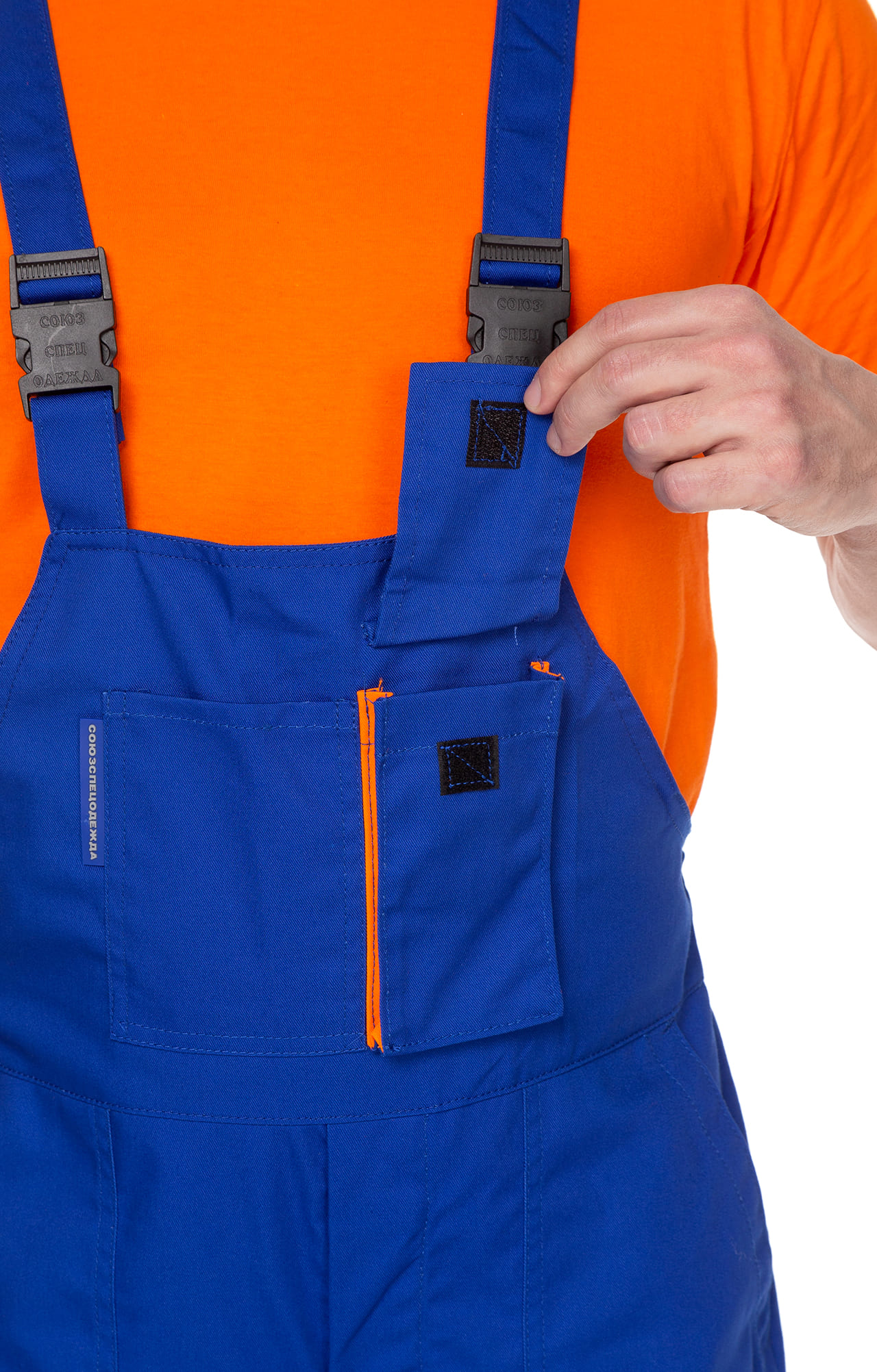 65626 Полукомбинезон "Эксперт-2" василек  Летняя спецодежда  размер 60-62/182-188  - Вид №5