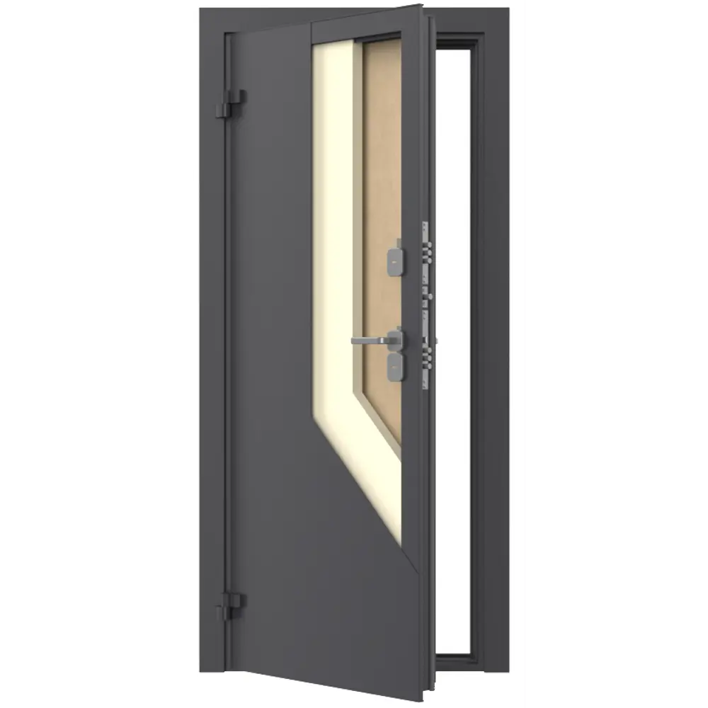 Дверь входная металлическая Термо 98x205 см левая дуб белый DOORHAN STLM-2045902 - Вид №5