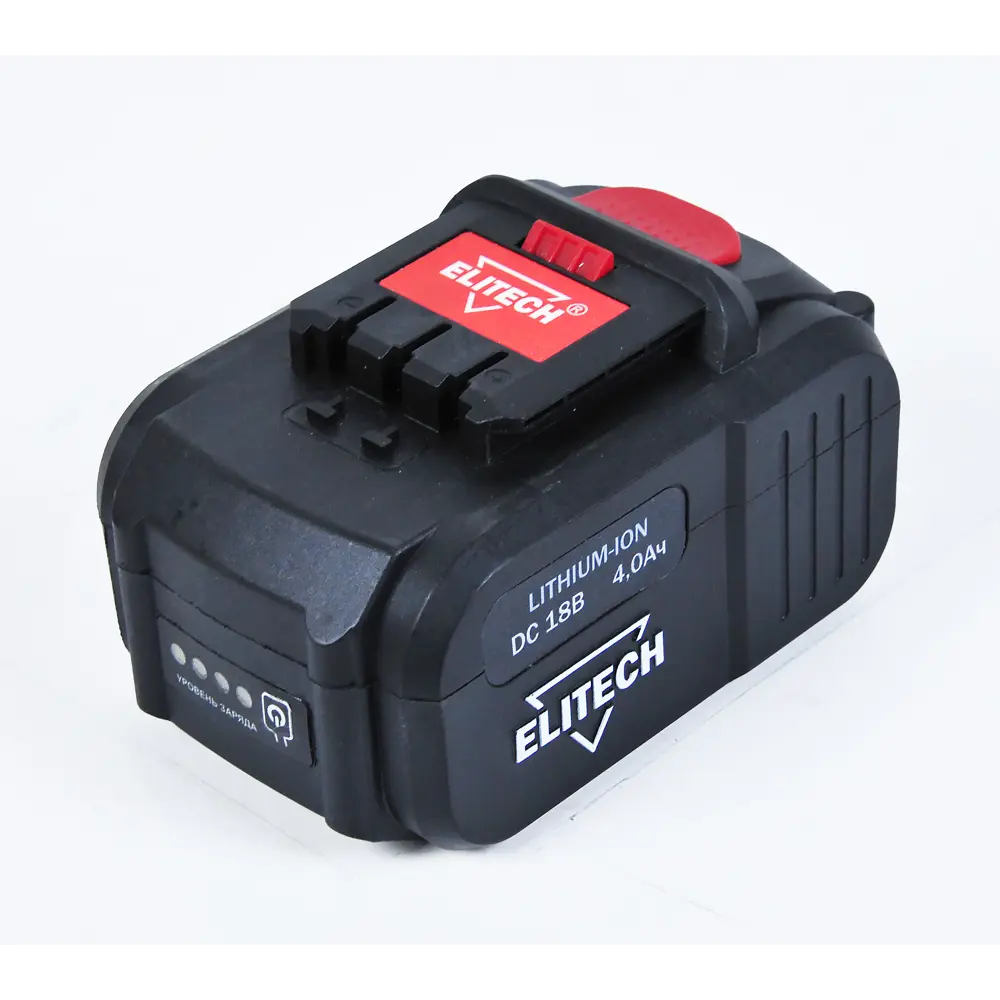 Дрель-шуруповерт аккумуляторная Elitech ДА 18БЛ2 E2201.011.02, 18 В Li-ion 2x4 Ач STLM-2093326 - Вид №3