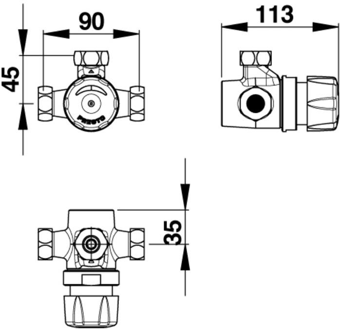35925 PRESTO ALPA Смеситель 35925.0 - Вид №1
