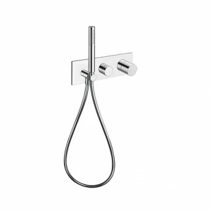 CRIRU603 Внешние части смесителя для ванны и душа для CRICS100 (правая сторона) - CRICS101 (левая сторона) с переключателем на 3 выхода, ручным душем с защитой от известкового налета, гибким шлангом LONG LIFE Cristina Rubinetterie