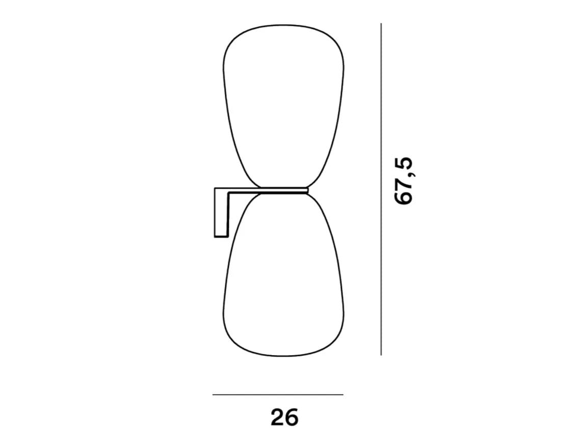 Настенный светильник из дутого стекла Foscarini Rituals ARCH-00111691 - Вид №2