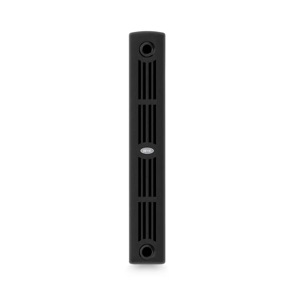 Радиатор секционный Rifar Supremo S50012RAL9005 500/90 12 секций боковое подключение биметалл черный 82560804 STLM-2038722 - Вид №2