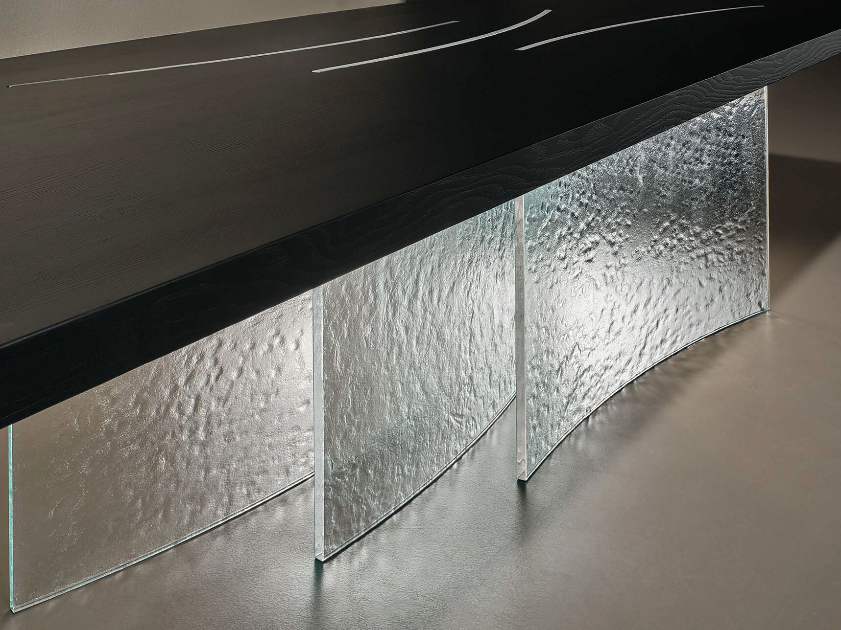 Прямоугольный обеденный стол из дерева и стекла Naturedesign Origin ARCH-00024494 - Вид №3