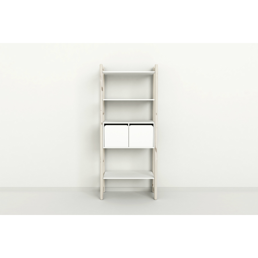 Гарнитур Maxi С, 1 полка и 1 комод, белый, искусственно состаренный Flexa 812650590 - Вид №1