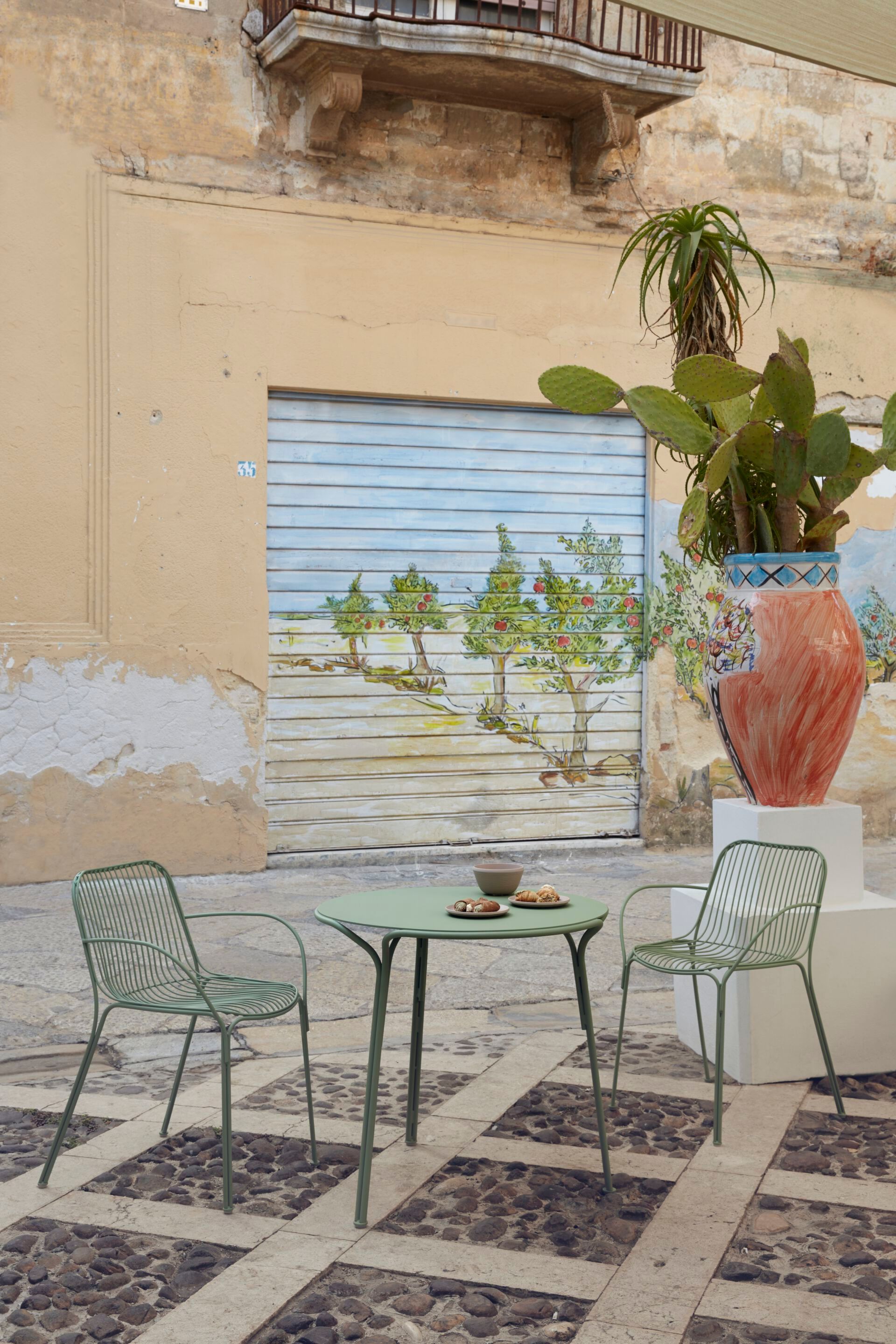 Стул для сада из оцинкованной стали с подлокотниками Kartell Hiray ARCH-00064814 - Вид №37