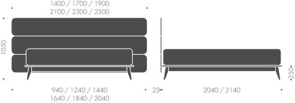 Heavens Двуспальная кровать из дерева с мягким изголовьем Enzo sun-id-1508126 - Вид №3